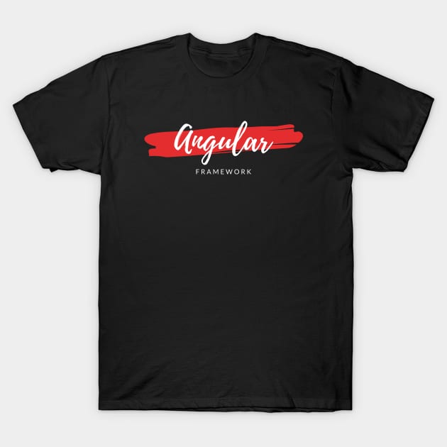 Angular Framework Paint Smear T-Shirt by codewearIO